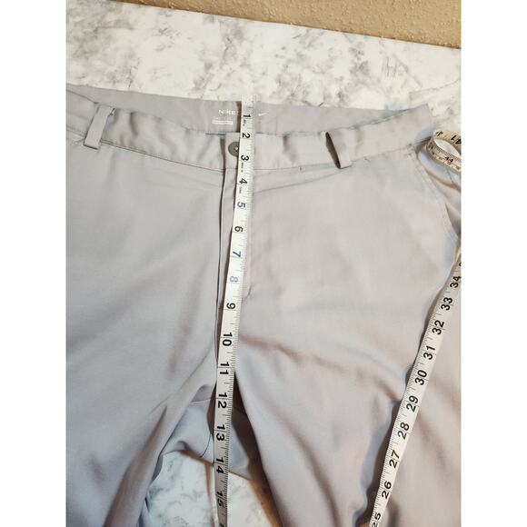 Nike Golf Mens Solid Gray Stretch Dry Fit Straight Leg Chino Pants Size 34X34 - Picture 8 of 9